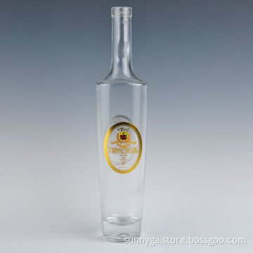 Alcohol Glass Bottle, Capacity of 500mL, Customized Logo Printing and Labels are Welcome